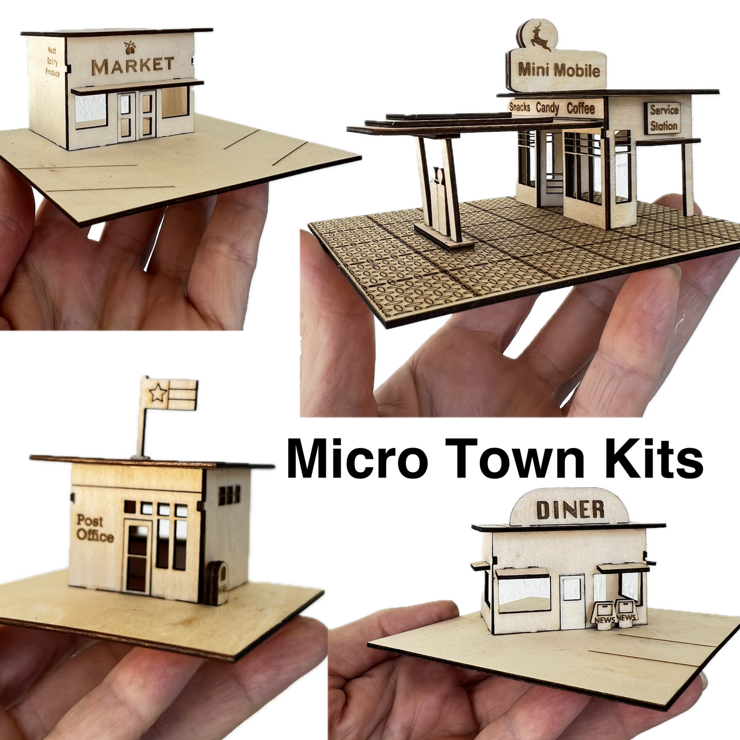 The Post Office, Mini Town Building Kits 1:144